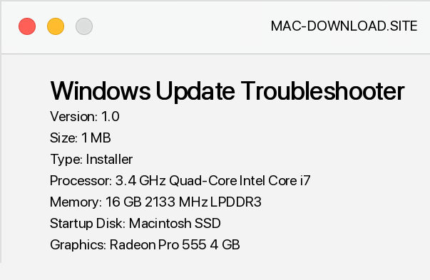 windows update for mac